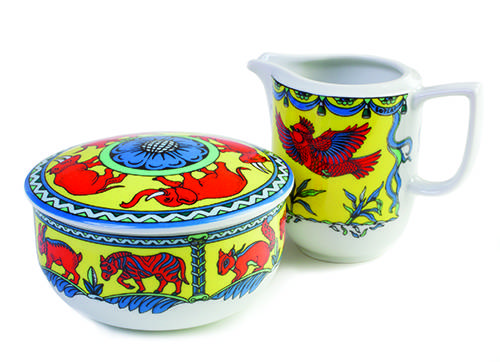 Sugar bowl & creamer set