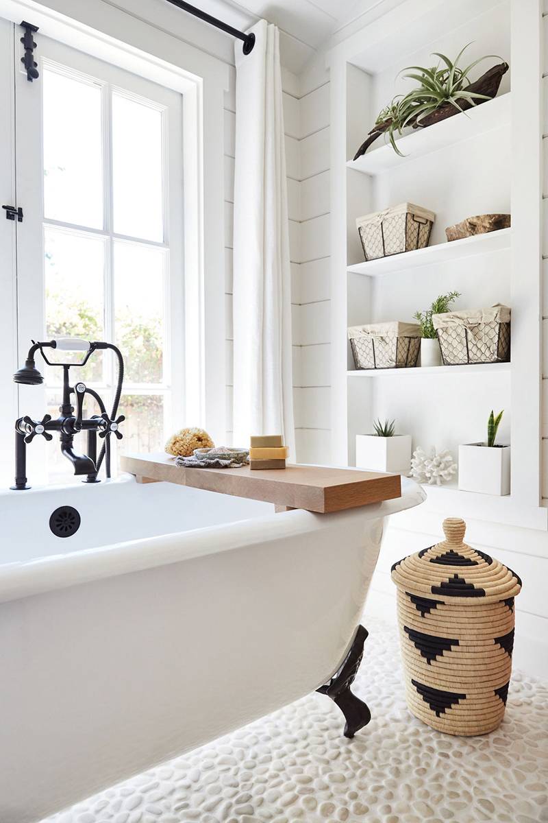 Rustic Modern Farmhouse Bathroom In Small Cottage
