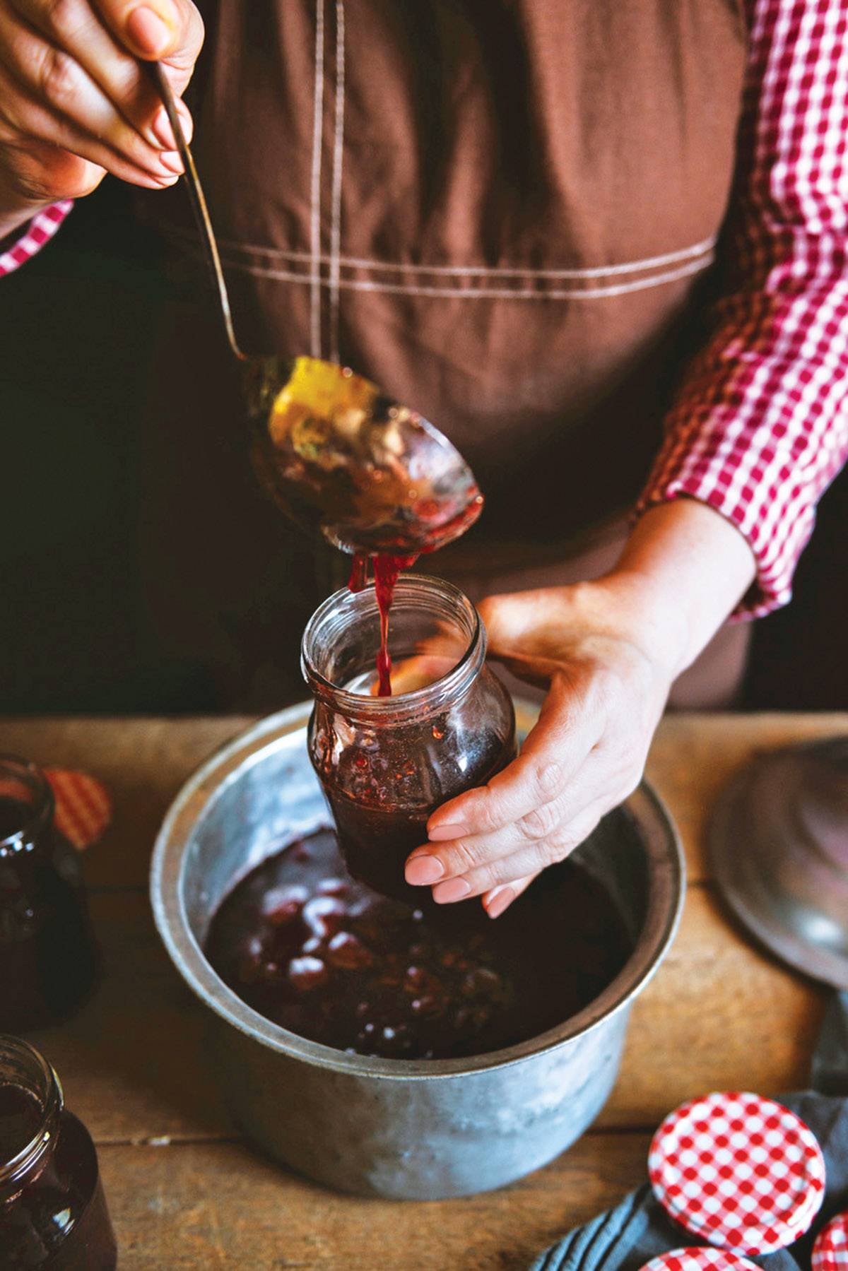 Preparing Homemade Strawberry Jam