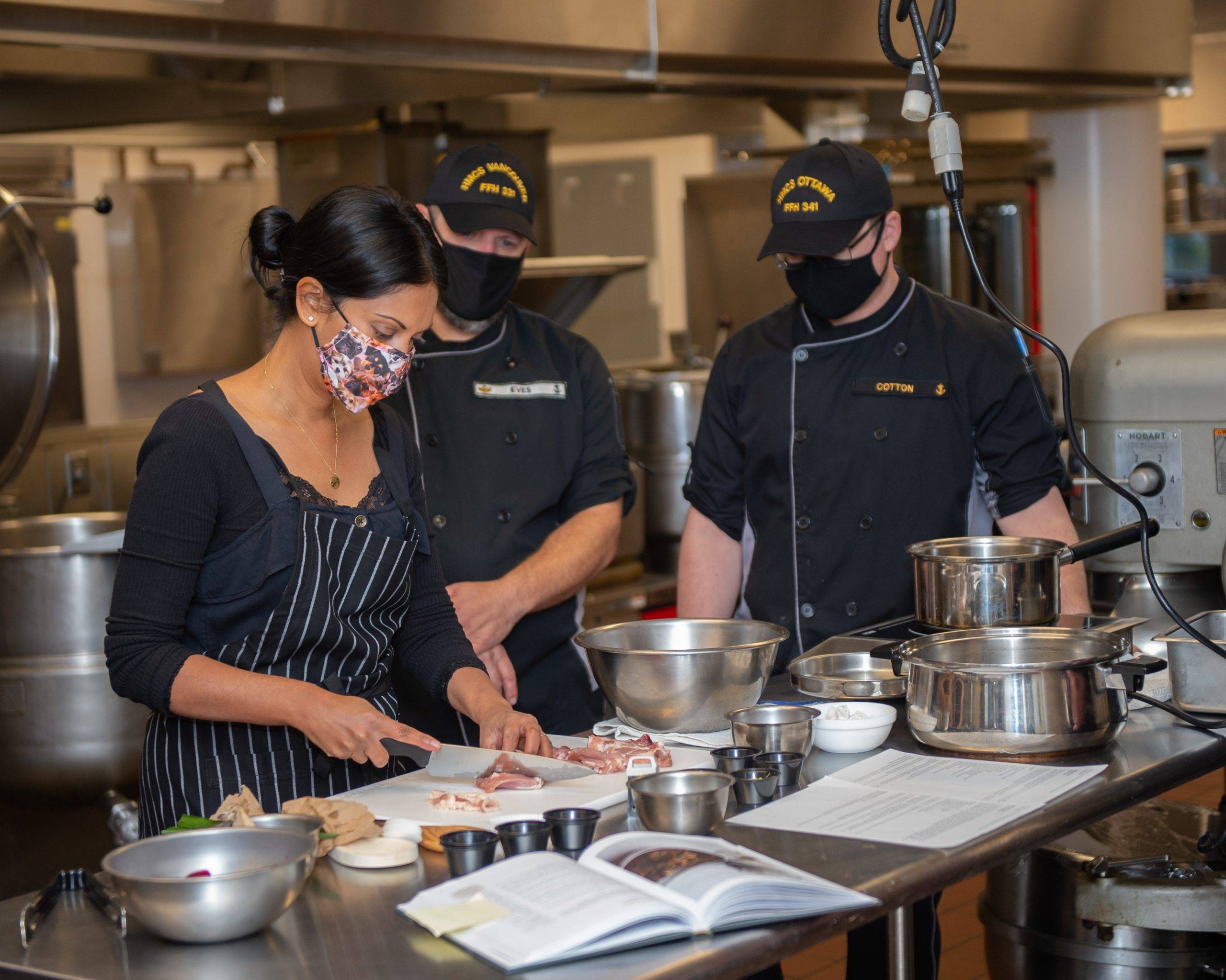Sri Lankan Chef Teaching Military Cooks