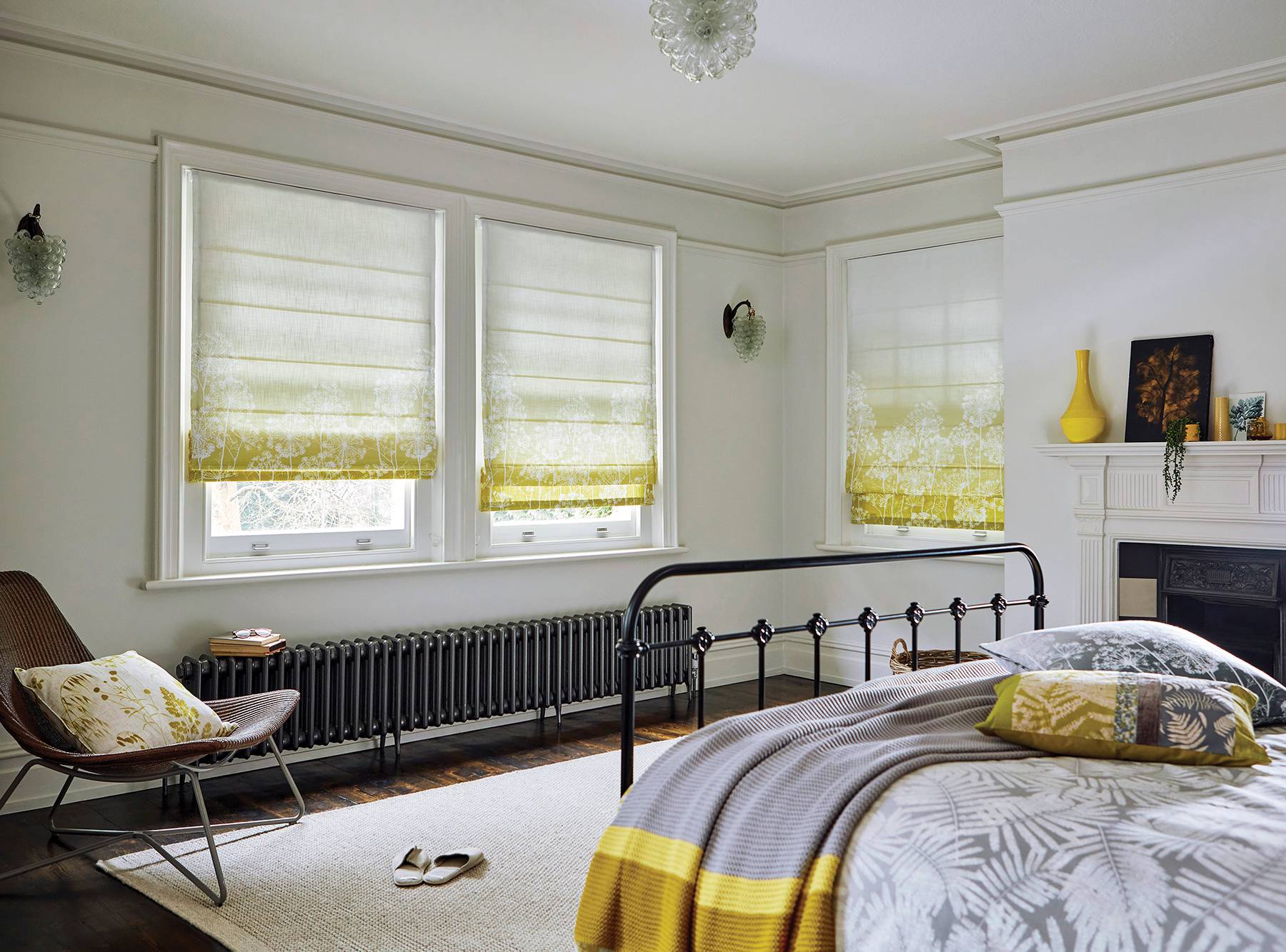 Dill-Ochre-Roman-Blind
