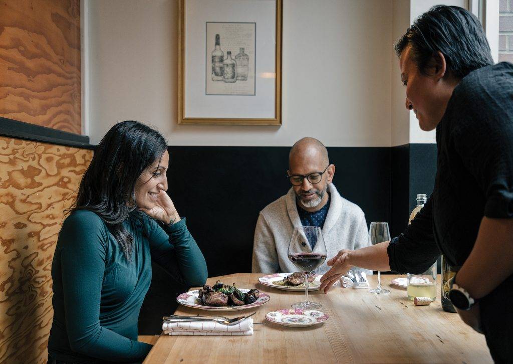 Victoria, BC locals enjoying food from Nowhere A* Restaurant