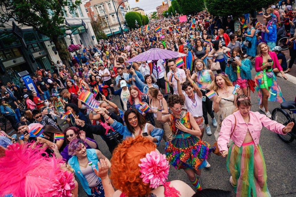 Festival goers celebrate Victoria Pride Week