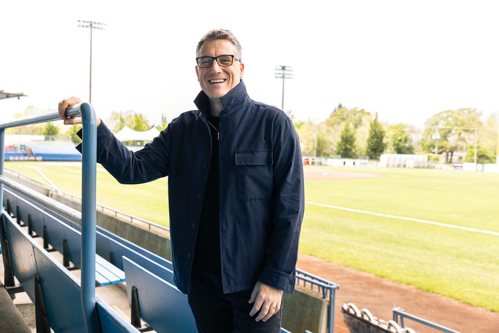 Rifflandia founder Nick Blasko at Royal Athletic Park. YAM Jul/Aug 2022