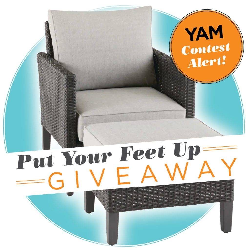 Put your feet up contest Yam Magazine Jul/Aug 2022