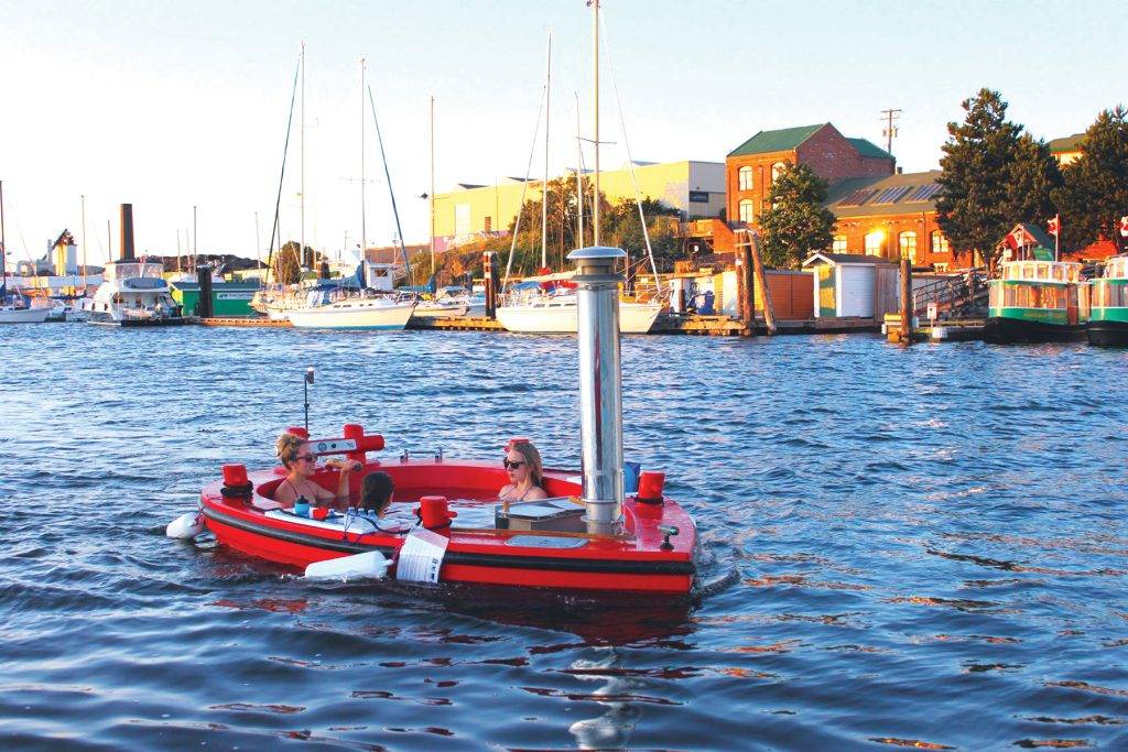Hot Tub Boat Victoria. - Splish Splash - Where to take a quick & relaxing dip YAM July/Aug 2022