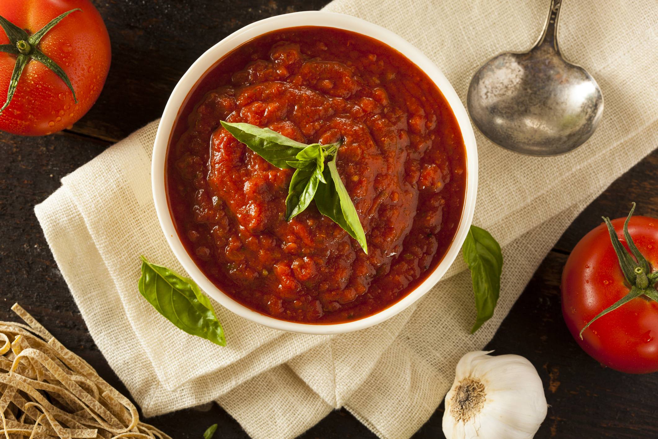 Homemade Red Italian Marinara Sauce