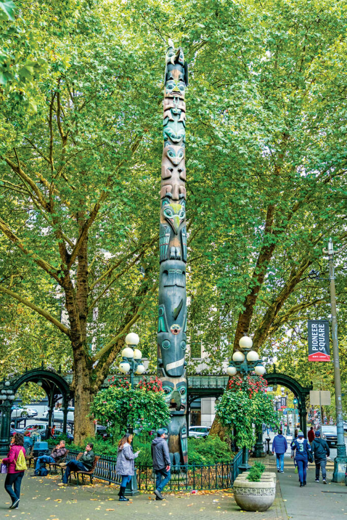Pioneer Square in Seattle. Photo provided by Visit Seattle.
