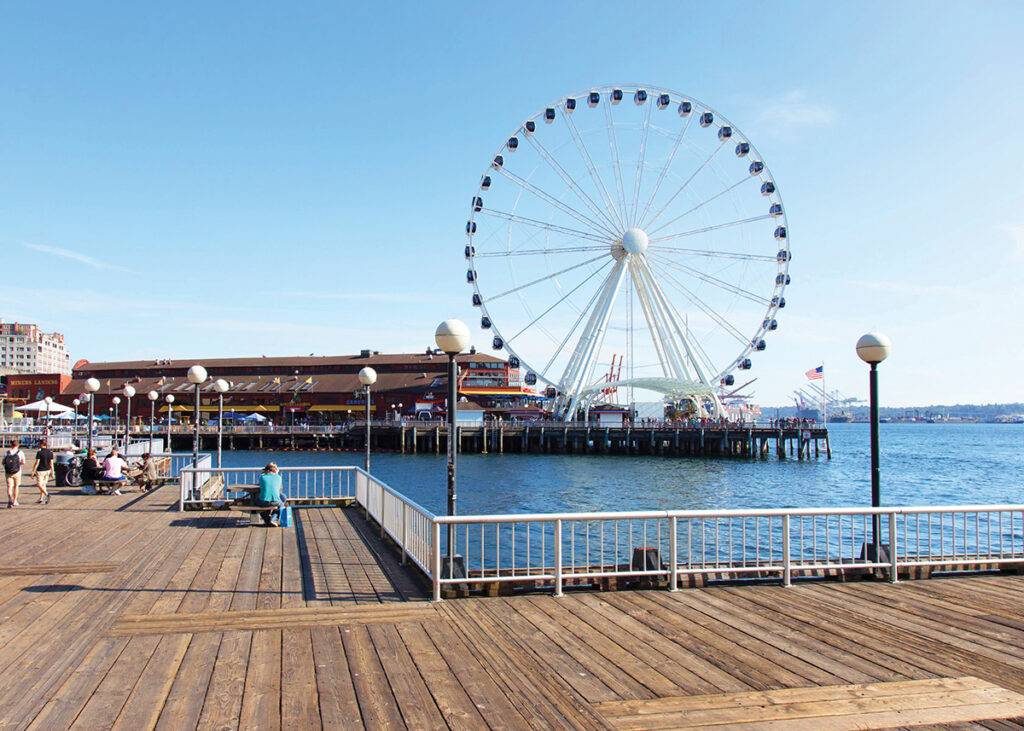 The Seattle Great Wheel at Pier 57. Photo provided by Visit Seattle.