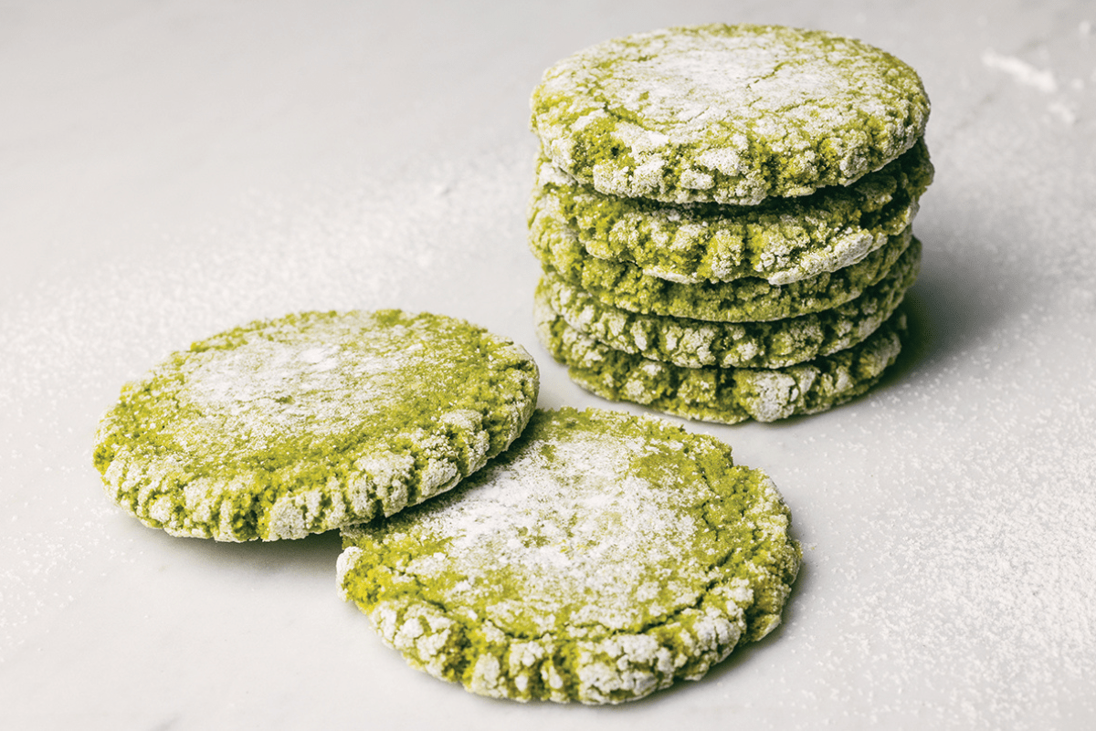 Festive matcha cookie recipe