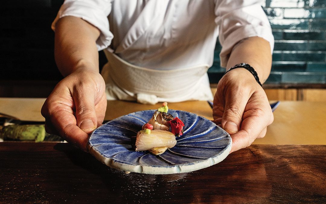 multi-course sushi experience