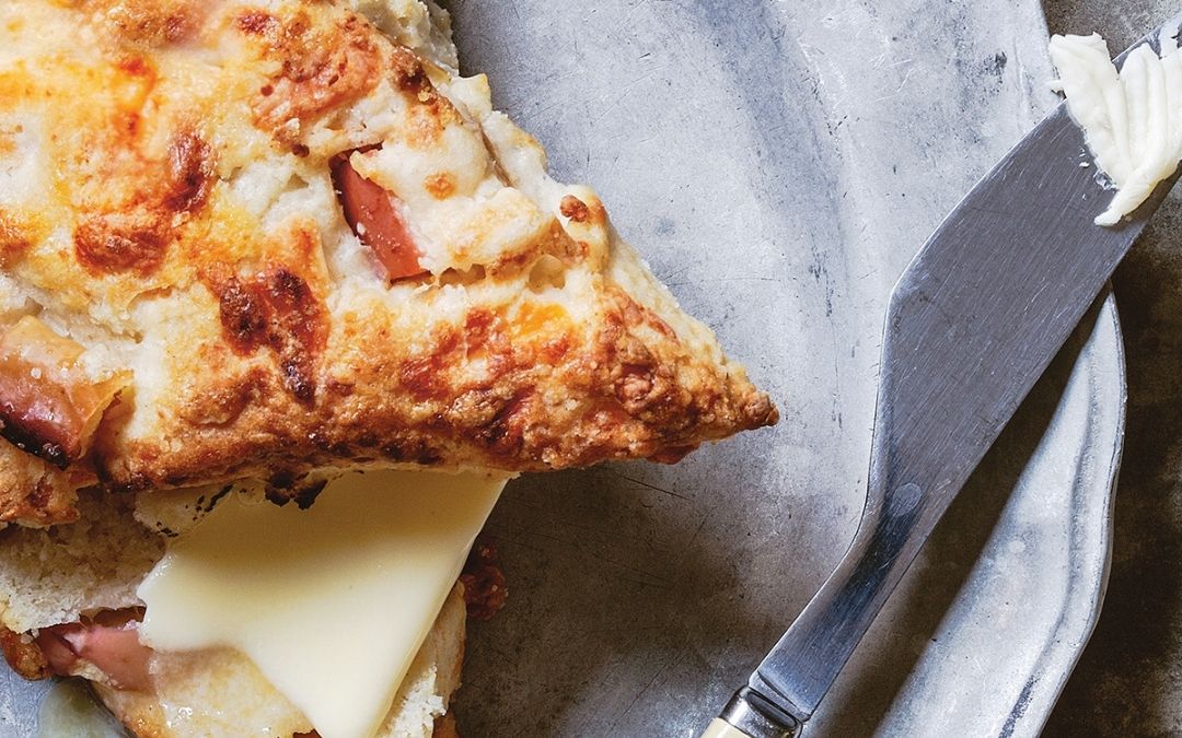 Homemade Apple and Cheddar Scones