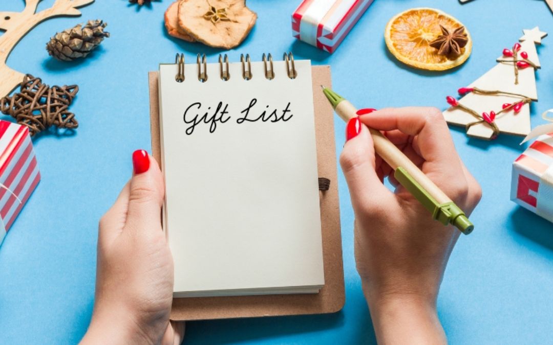 writing a holiday gift list