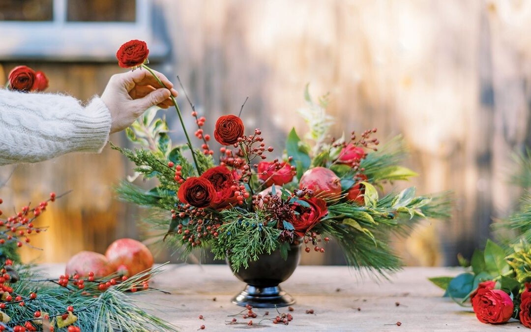 Creating a flower centrepiece